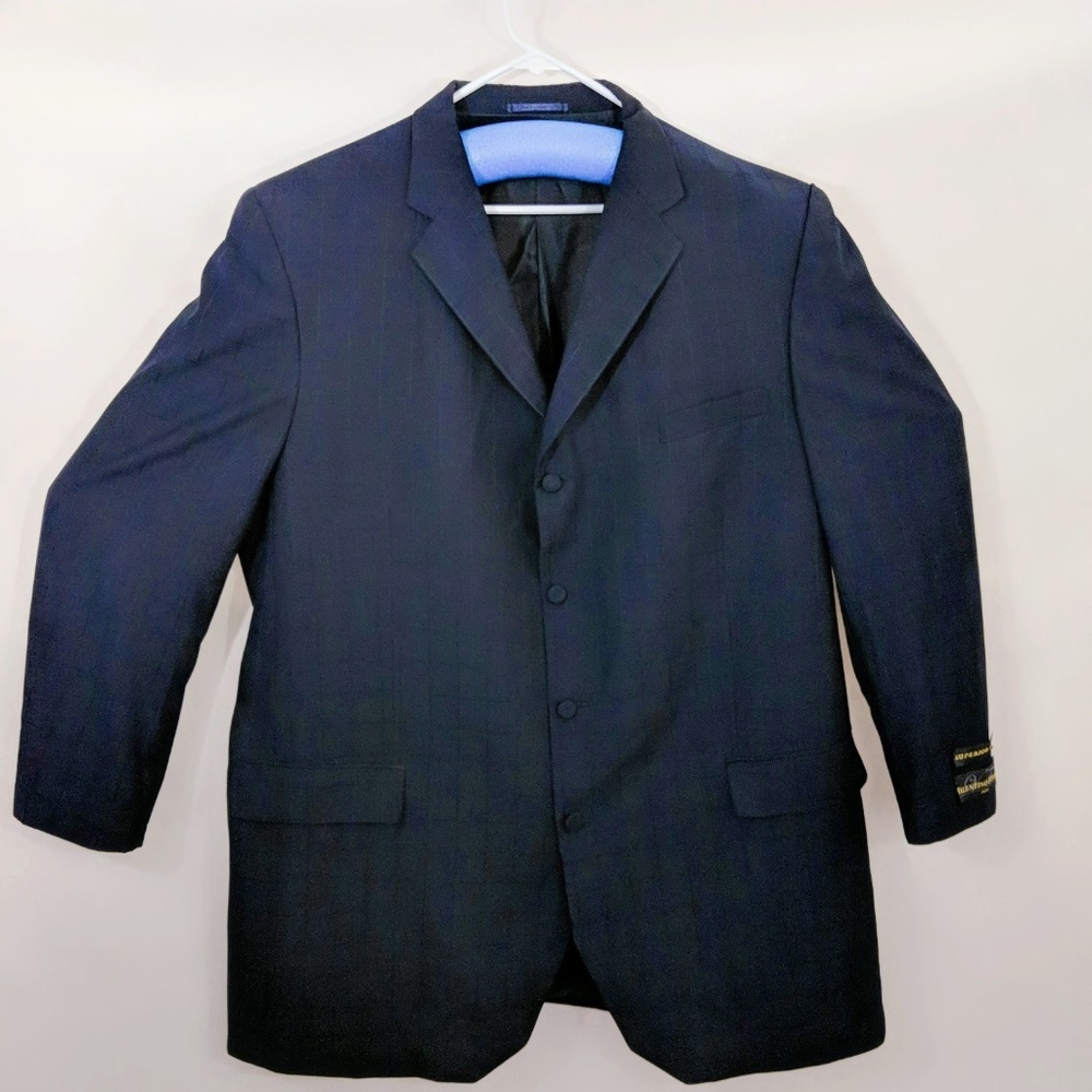 Mens Blazer 50L Dark Blue 4 Button Pockets